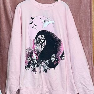 Nightmare Before Christmas Plus Sweatshirt Pink Size 3 $40